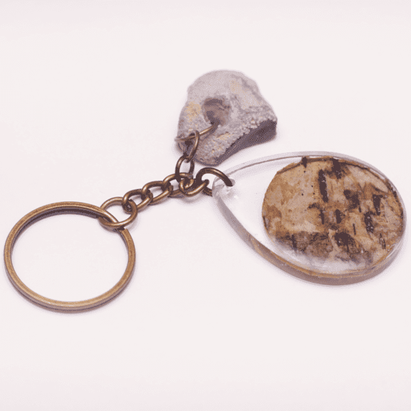 Keychain Birch/ Stone