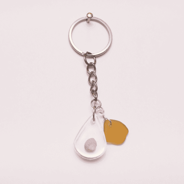 Keychain Mini Shell / Yellow Glass - Image 2