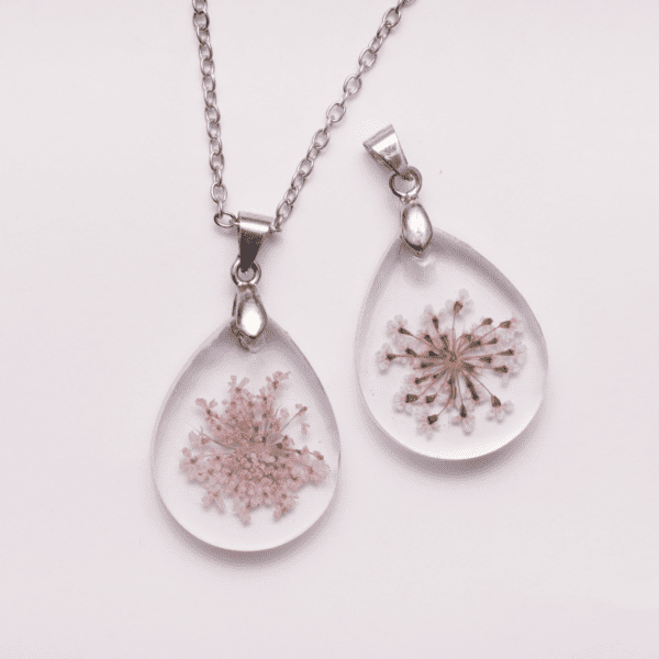 Necklace White Flowers / Pink Flowers - Image 2
