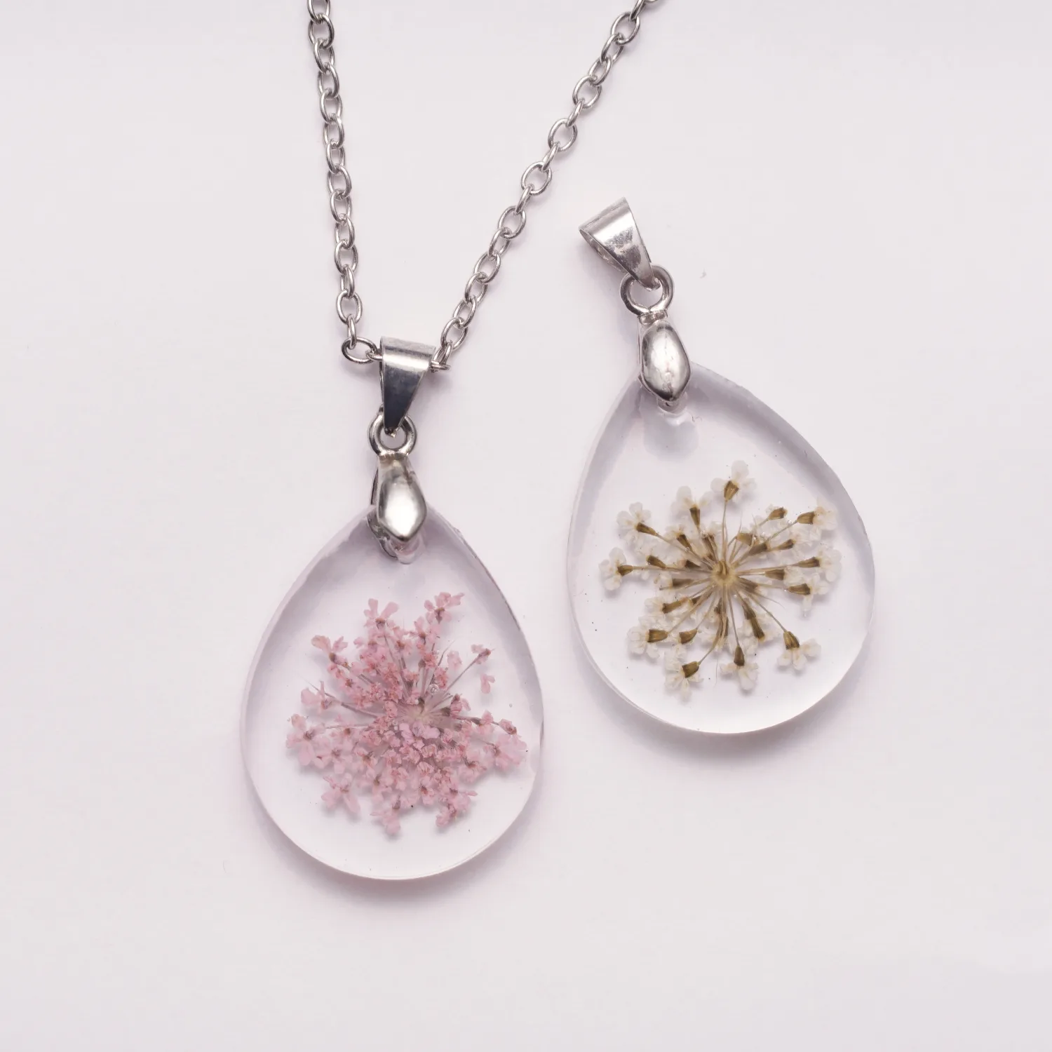 Necklace White Flowers / Pink Flowers - Image 2
