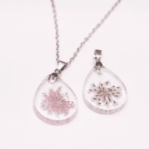 Necklace White Flowers / Pink Flowers