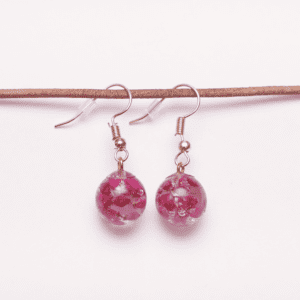 Earrings Pink Flowers