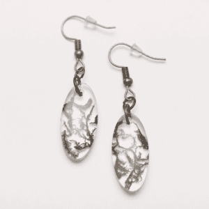 Earrings Green Ferns