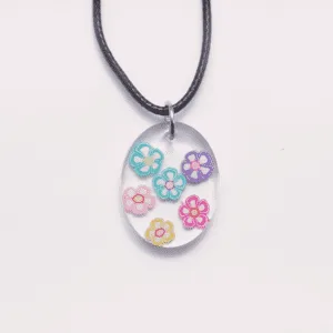 Child Necklace / Colorful Flowers