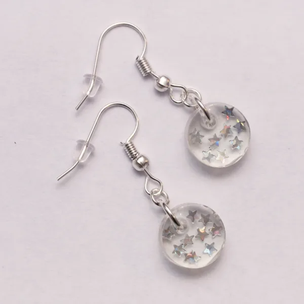 Earring Silver Stars - Image 2